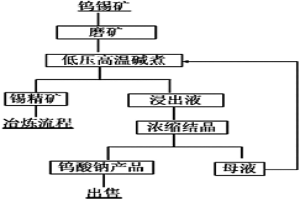 含鎢錫精礦鎢錫分離的方法