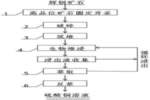 強(qiáng)化提取高品位輝銅礦中銅的方法