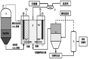 電化學(xué)-絡(luò)合反應(yīng)技術(shù)制備高純甘氨酸鈣的工藝