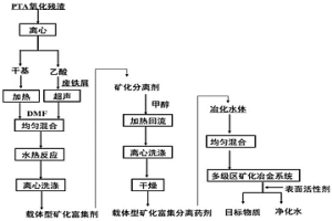 載體型礦化富集分離藥劑及其制備方法和應(yīng)用