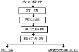 廢舊磷酸鐵鋰電池正極片的真空分離方法