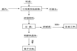 從鎢冶煉中的鎢酸鈉溶液回收余堿的方法