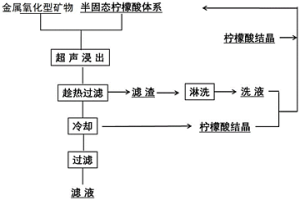 用檸檬酸體系處理過渡金屬氧化礦的方法