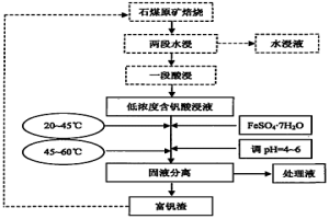 低濃度含釩酸浸液處理工藝