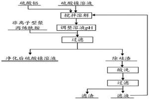 高濃度硫酸鎳溶液中微量硅的去除方法