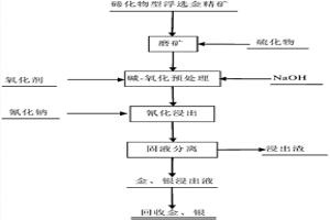 提高難處理碲化物型浮選金精礦中金、銀浸出率的方法