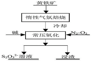 黃鐵礦常壓制備硫代硫酸鹽的方法