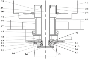 上下雙支撐式離心萃取機的底部密封結(jié)構(gòu)