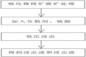 硫化鎳精礦溫和加壓選擇性浸出的方法