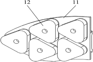 燕尾鋼背一體式時(shí)速160～250公里動(dòng)車組用粉末冶金閘片