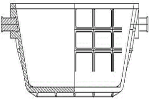 冶金渣盆無模型鑄造方法