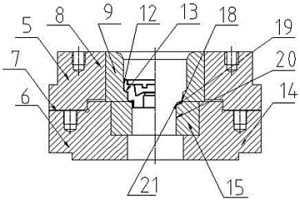 粉末冶金導(dǎo)向器類精整工序用組合陰模結(jié)構(gòu)