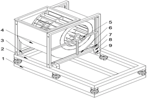 用于作為冶金機(jī)械備件的風(fēng)機(jī)底座減震裝置