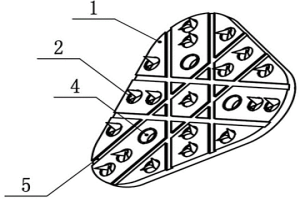 倒鉤刺結(jié)構(gòu)粉末冶金制動閘片摩擦塊