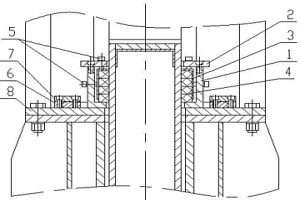 電力、冶金、水泥工業(yè)用大型隔斷閘板閥浮動(dòng)外密封裝置