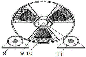 用鋁熱法制作鋼背純銅襯里復(fù)合導(dǎo)電瓦的離心機(jī)