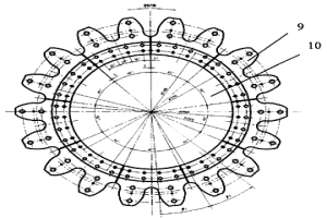 帶式燒結(jié)機(jī)新齒型頭尾星輪