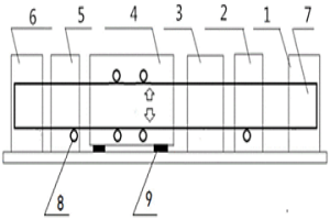 振態(tài)感應(yīng)熱熔復(fù)合板的連續(xù)生產(chǎn)裝置及其生產(chǎn)方法