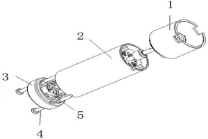 設(shè)有磁阻剎車結(jié)構(gòu)的窗簾用電動機(jī)