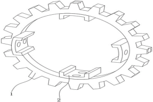 具有防脫結(jié)構(gòu)的粉末冶金圓周齒圈
