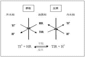 乳狀液膜分離去除鋼鐵冶金燒結(jié)煙氣脫硫廢水中重金屬鉈的方法