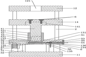 用于壓制粉末冶金件的模具結(jié)構(gòu)