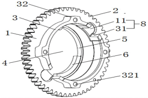 汽車發(fā)動(dòng)機(jī)電動(dòng)VVT鏈輪及其粉末冶金制備方法