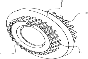 錯齒粉末冶金鏈輪的生坯結構