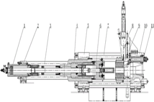 超重型雙動(dòng)擠壓機(jī)主機(jī)結(jié)構(gòu)