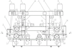 單機(jī)架六輥三驅(qū)動(dòng)漸進(jìn)式拉矯機(jī)