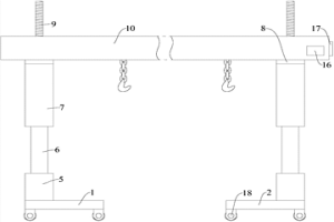 小型升降式支撐吊具