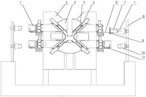 盤條打包機(jī)墊片放置機(jī)的墊片卷上料機(jī)構(gòu)