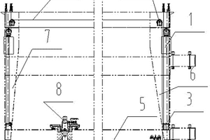 門式斗輪堆取料機用雙側(cè)四配重上部聯(lián)動機構(gòu)