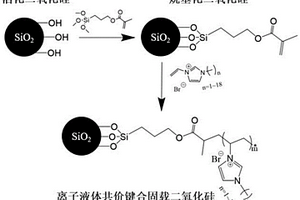 離子液體共價(jià)鍵合固載硅基材料，制備方法及其應(yīng)用