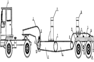 用于大噸位渣罐的運(yùn)輸車