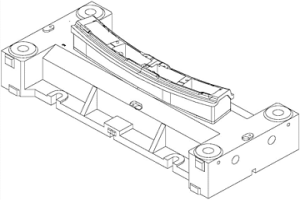 冷作模具鋼與灰鐵復合鑄造的汽車模具鑄件和澆注系統(tǒng)