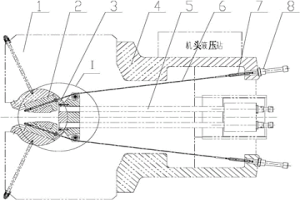 板材拉伸機(jī)鉗口松開裝置