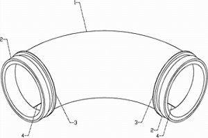 外整體、內兩分雙層式耐磨抗沖擊彎管