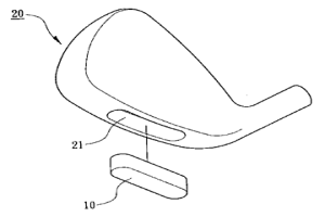 高爾夫桿頭的配重塊