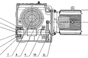 空間交錯(cuò)式帶自鎖機(jī)構(gòu)模塊化減速電機(jī)