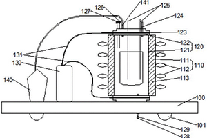 微波加熱制備金屬釩的裝置