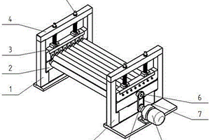 間距可調(diào)式金屬薄板輥式矯平裝置