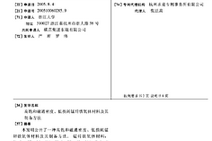 高飽和磁通密度、低損耗錳鋅鐵氧體材料及其制備方法