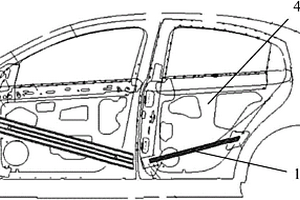 閉合截面車門防撞梁及汽車