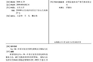 CA-BI-O系可見光光催化材料及其制備方法