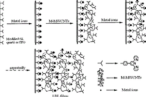 三聯(lián)吡啶共價(jià)改性的多壁碳納米管與過渡金屬離子在功能性基材表面的配位層層自組裝