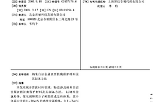 納米自潔金屬表面防腐保護(hù)材料及其制備方法