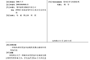 納米硅鋁管復(fù)合金屬氧化物功能材料的制備方法