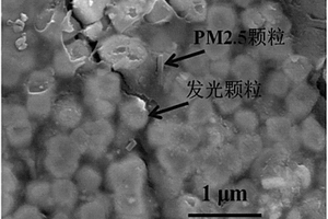 可示蹤PM2.5顆粒復(fù)合材料及其制備方法