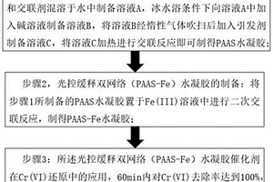 高效還原Cr(VI)的光控緩釋雙網絡水凝膠催化劑